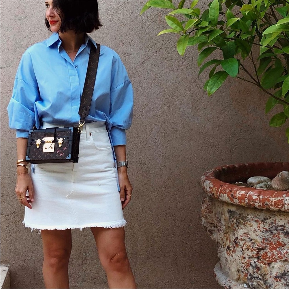 New LEVI'S High Rise Deconstructed mini Skirt - Picture 3 of 10
